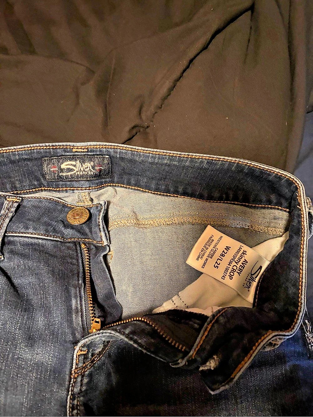 Silver Jeans Co. Avery Skinny Crop. Skinny Jeans Waist 27 Blue